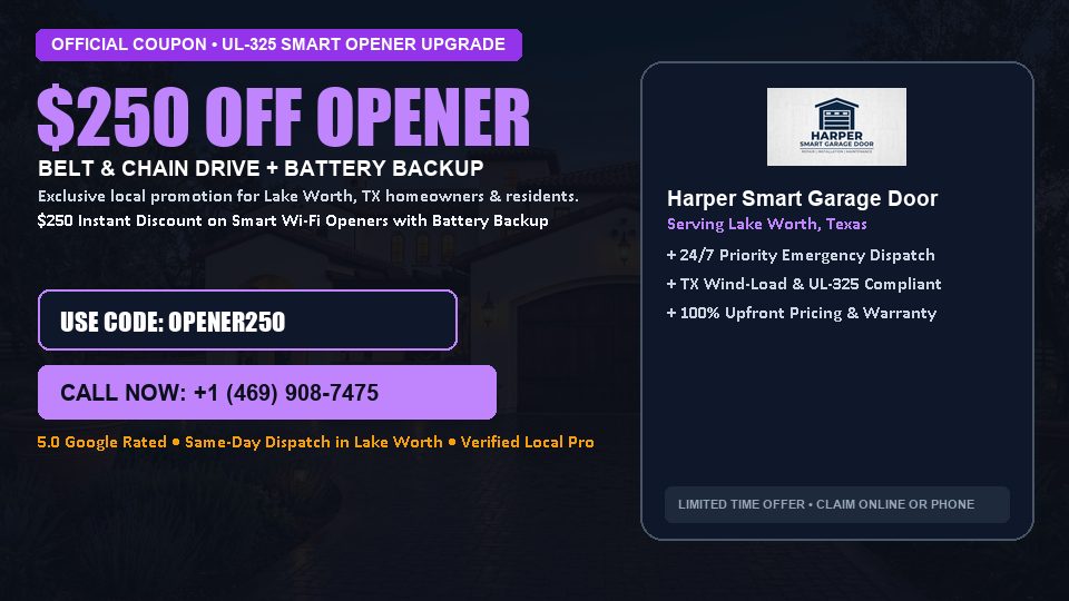 Harper Smart Garage Door $250 OFF Premium LiftMaster Opener Installation